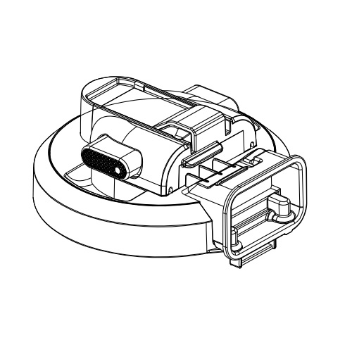 414A1306 東芝 純正部品 掃除機 コードレスクリーナー ダストカップ カバー 本体色:(R)レッド用