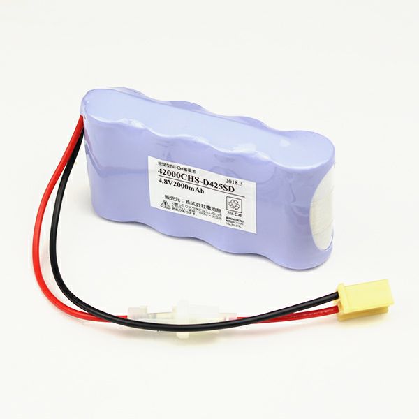 4/2000CH相当品(同等品) 電池屋製新品 オーデリック製照明器具用交換電池 4.8V2000mAh S型 4Pコネクタ付 ※電池屋組電池