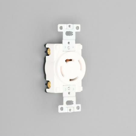 4220-IV アメリカン電機 引掛形 埋込コンセント 白 接地3P 20A 250V