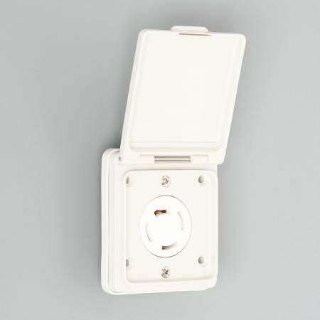 4220PW アメリカン電機 引掛形 防水形パネル用コンセント 接地3P 20A 250V