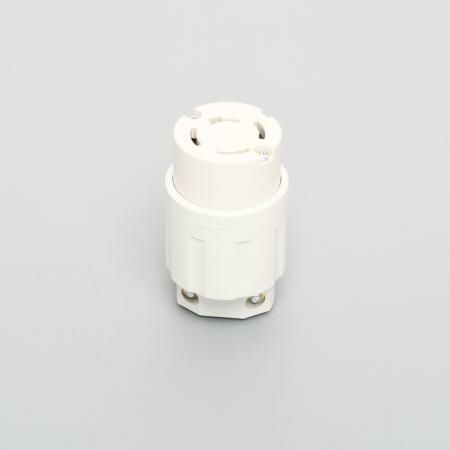 4224N-IV 白 アメリカン電機 引掛形 コ-ドコネクタボディ(ナイロンカバー) 接地3P 20A 250V