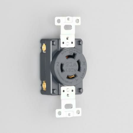 4240-L16 アメリカン電機 埋込コンセント 接地形3P 20A 480V <引掛形 NEMA規格 L16-20>