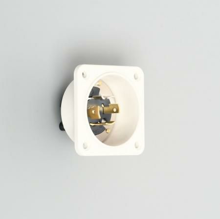 【受注品】4245N-L16 アメリカン電機 フランジインレット ナイロンケース 接地形3P 20A 480V <引掛形 NEMA規格 L16-20>