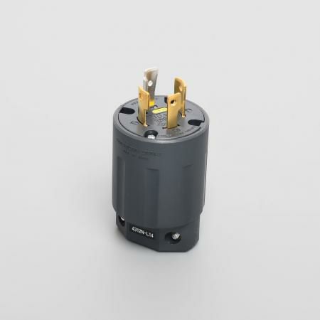 4312N-L14 アメリカン電機 プラグ ナイロンカバー 接地形3P 30A 125/250V <引掛形 NEMA規格 L14-30>