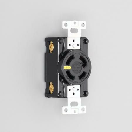 4320-L15 アメリカン電機 埋込コンセント 接地形3P 30A 250V <引掛形 NEMA規格 L15-30>