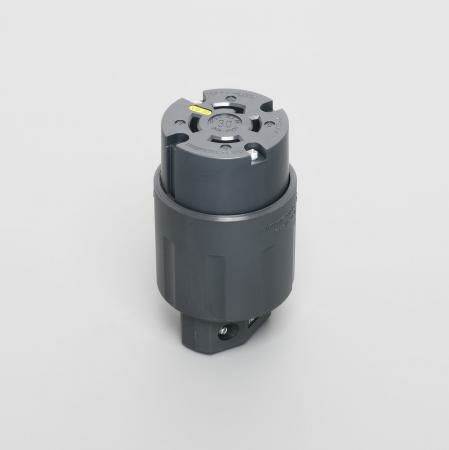 4324N-L15 アメリカン電機 コードコネクタボディ ナイロンカバー 接地形3P 30A 250V <引掛形 NEMA規格 L15-30>