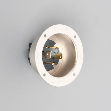 4325 アメリカン電機 引掛形 フランジインレット 接地3P 30A 250V