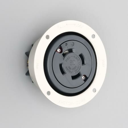 4626 アメリカン電機 引掛形 フランジコンセント 接地3P 60A 250V