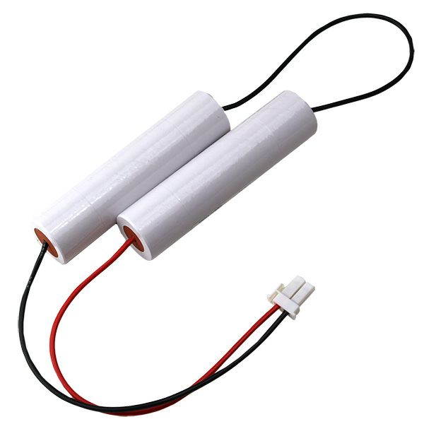 4N23AA相当品 電池屋製新品 非常灯用交換電池  4.8V2300mAh＜年度シール付き＞ コネクター付きそのまま取付できます。