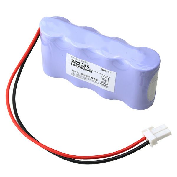 4N23DA相当品(同等品) 4.8V2300mAh<年度シール付き> コネクター付きそのまま取付できます。
