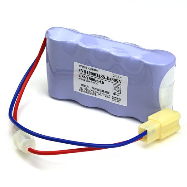 4NR-1800H-4S相当品 NEC相当品 4.8V1800mAh <年度シール付き> コネクター付きそのまま取付できます。