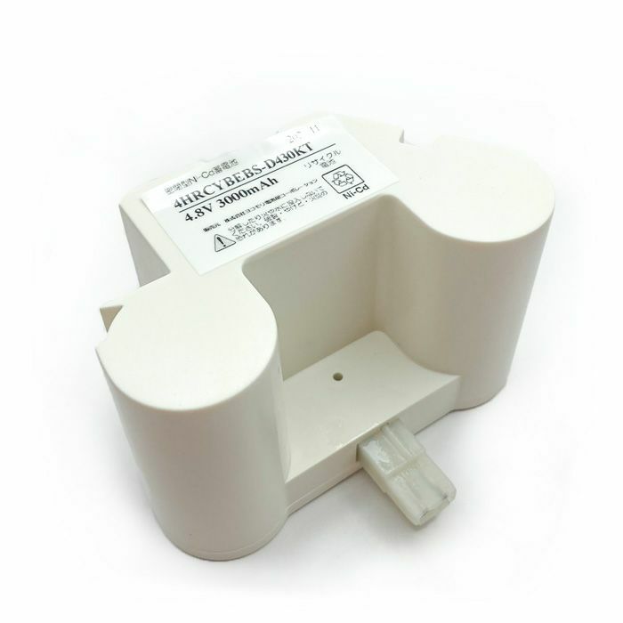 4NR-CX-BEB相当品 電池屋製新品 東芝ライテック製非常灯器具用交換電池  4.8V2500mAh＜年度シール付き＞ コネクター付きそのまま取付できます。