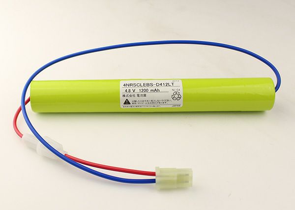 4NR-SC-LEB相当品 電池屋製 新品 東芝ライテック製誘導灯・非常灯用交換電池 ＜年度シール付き＞ コネクター付きそのまま取付できます。