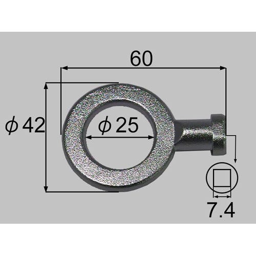 61-1187 LIXIL・INAX 純正部品 ペット用水栓柱のキー トイレ部品 【送料全国一律275円】