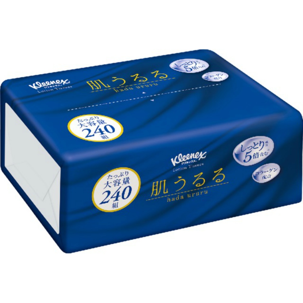 日本製紙クレシア 純正品 KLXティシューローション肌うるる ソフトパック 240組 4901750481346【単品販売。ケース販売ではございません。】