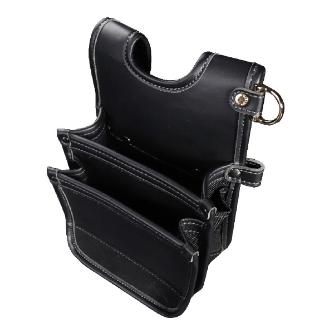 AB-42BG フジ矢 純正品新品 建築薄型腰袋2段(黒金)