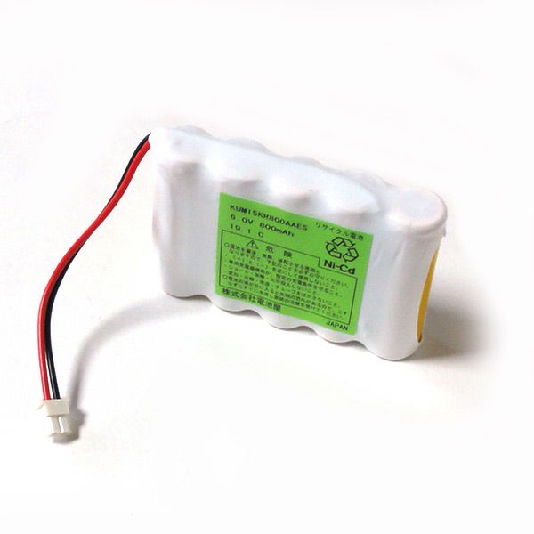 5KR-800AAE 相当品 PANAMETRICS相当品 組電池製作バッテリー 6V800mAh オリンパス25DL 等用 モレックス5264-02コネクター付き