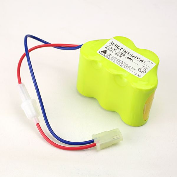 5NR-CT-TB相当品 東芝ライテック製誘導灯・非常灯用交換電池 <年度シール付き> コネクター付きそのまま取付できます。