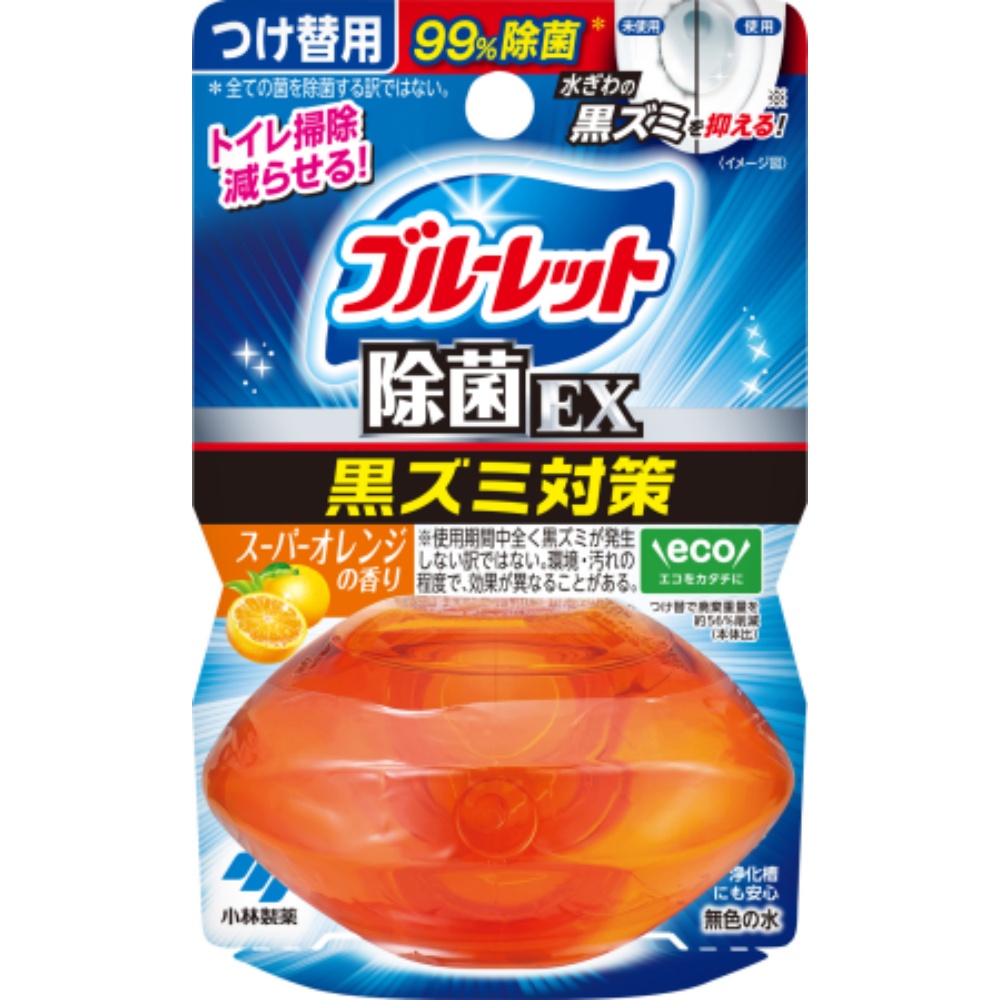 小林製薬 純正品 液体ブルーレットおくだけ除菌ＥＸつけ替スーパーオレンジ 4987072092668【単品販売。ケース販売ではございません。】