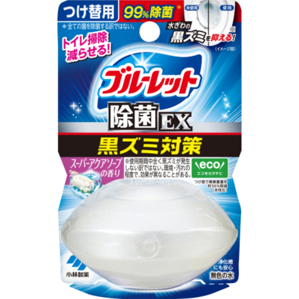 小林製薬 純正品 液体ブルーレットおくだけ除菌ＥＸつけ替スーパーアクアソープ 4987072092705【単品販売。ケース販売ではございません。】