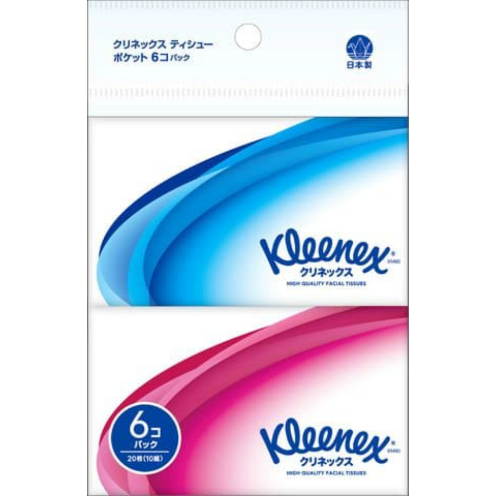 日本製紙クレシア 純正品 クリネックスティシューポケット6コパック 4901750470265【単品販売。ケース販売ではございません。】