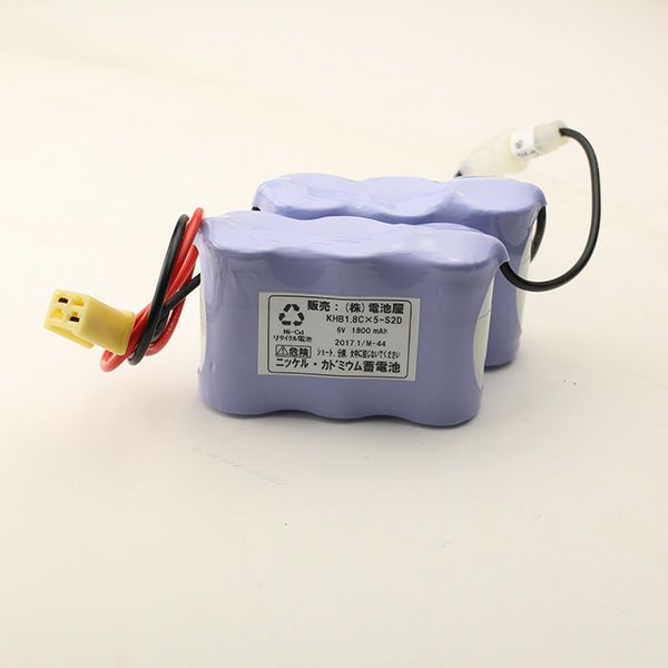 6N18EA 相当品(同等品) 6.0V1800mAh<年度シール付き> コネクター付きそのまま取付できます。