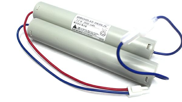 6NR-CH-2LA相当品 日立製作所製非常灯器具用交換電池 7.2V2.5Ah<年度シール付き> コネクター付きそのまま取付できます。