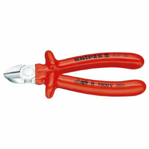 7007-180 絶縁斜ニッパー 1000V KNIPEX(クニペックス)