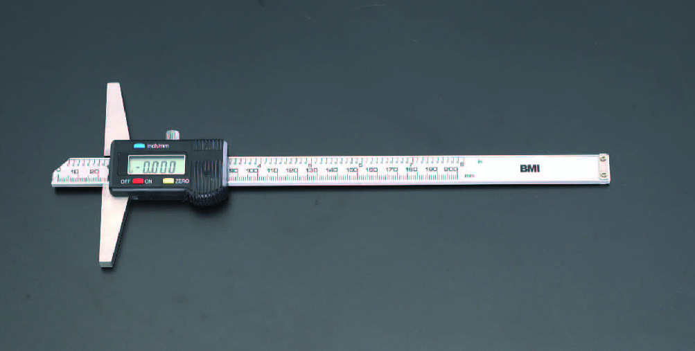 EA725F-12 エスコ 200mm デプスゲージ(ディジタル)