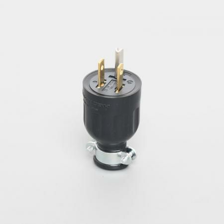 7112GR-New アメリカン電機 プラグ ゴムカバー 接地形2P 15A 125V <平刃形 NEMA規格 5-15>
