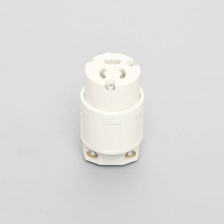 7114GNZ-IV アメリカン電機 抜止形コ-ドコネクタボディナイロンカバー 接地形2P 15A 125V(白)