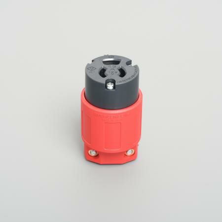 7114GNZ-RD アメリカン電機 抜止形コ-ドコネクタボディナイロンカバー 接地形2P 15A 125V(赤)