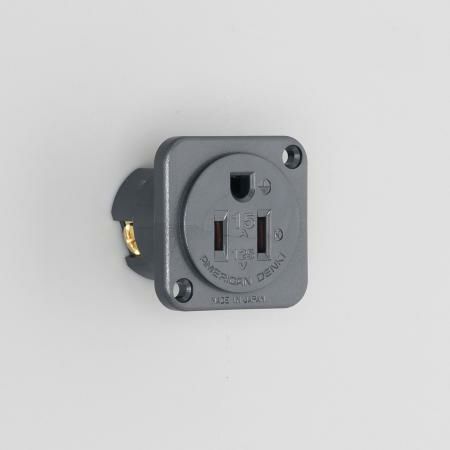 7117G アメリカン電機 機器用アウトレット 接地形2P 15A 125V <平刃形 NEMA規格 5-15>