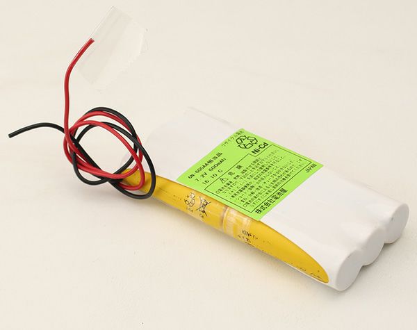 6N-600AA相当品 1H2V型 SANYO相当 7.2V600mAh リード線のみ
