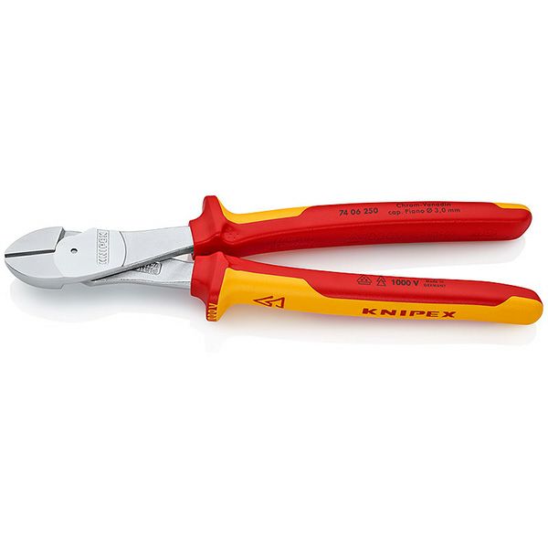7406-250 絶縁強力斜ニッパー 1000V KNIPEX(クニペックス) KNIPEX(クニペックス)