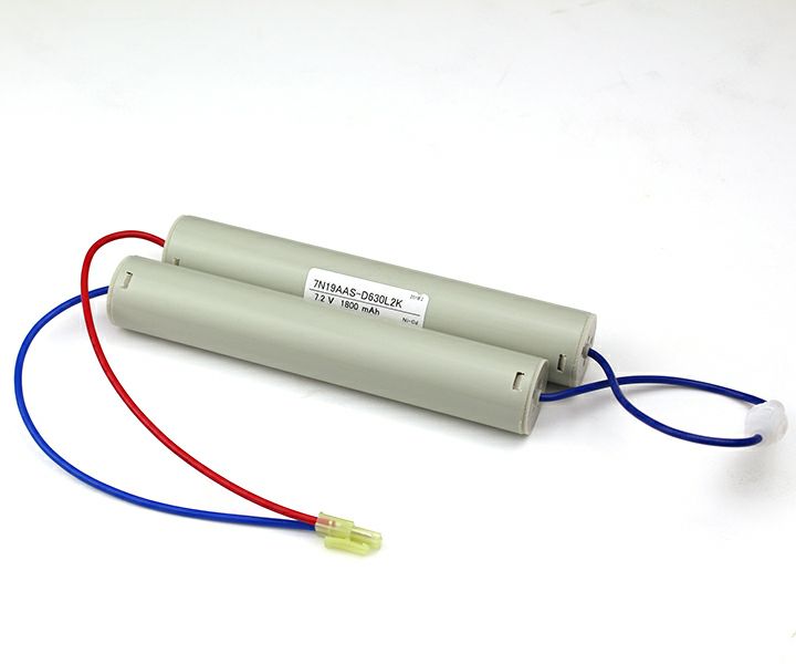 7N19AA相当品 三菱電機製非常灯器具用交換電池 7.2V1800mAh<年度シール付き> コネクター付きそのまま取付できます。