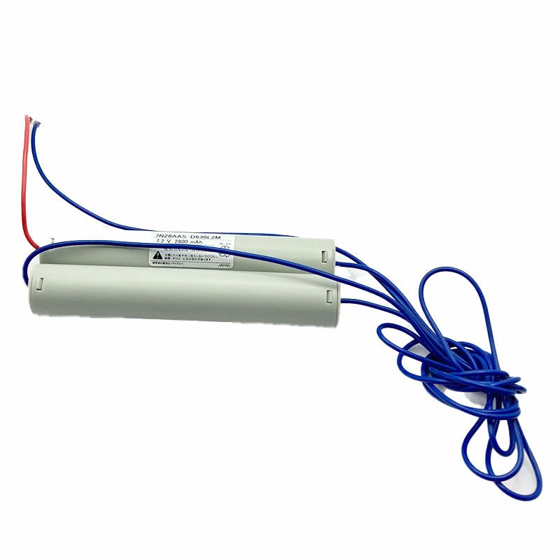 7N28AA相当品 三菱電機製非常灯用交換電池 7.2V2800mAh<年度シール付き> コネクター付きそのまま取付できます。