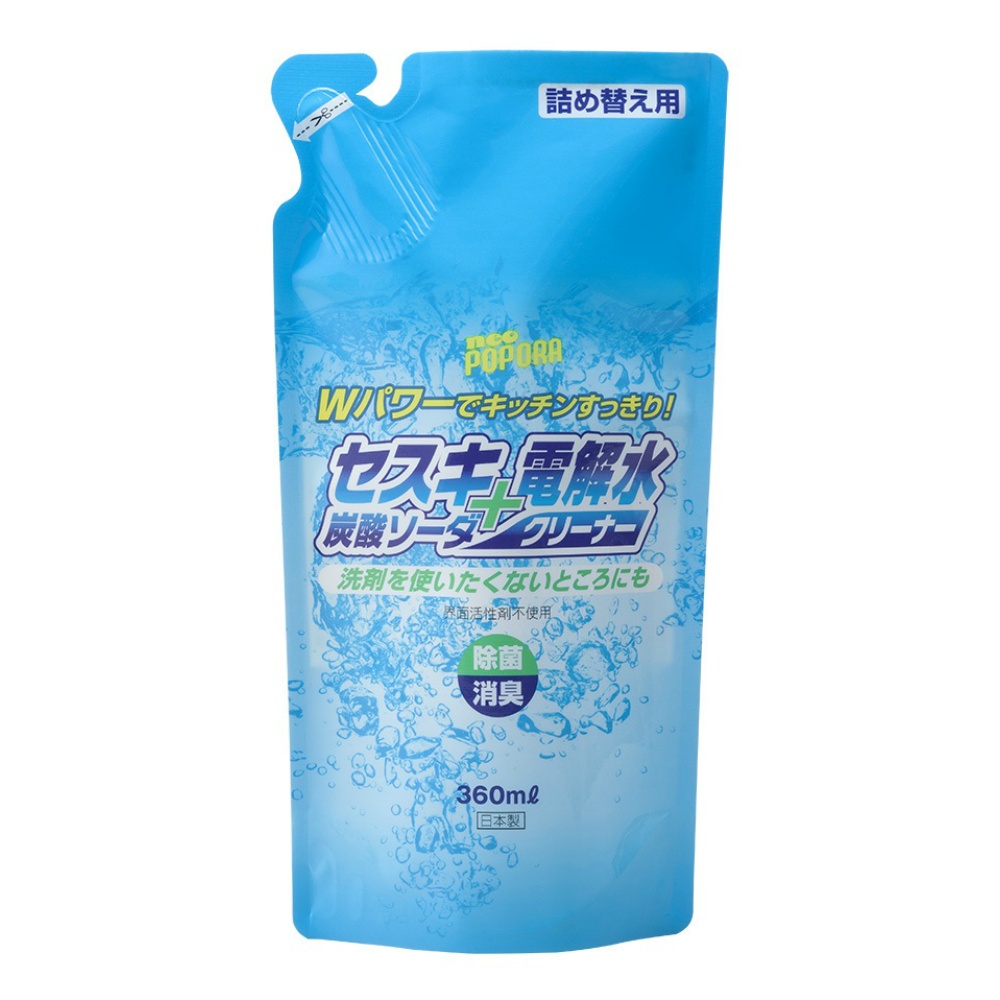 リアルメイト 純正品 セスキ炭酸ソーダ+電解水クリーナー 詰替 360ML 4580225440325【単品販売。ケース販売ではございません。】