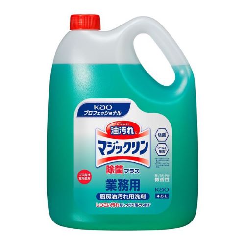 EA922KA-8D エスコ 4.5Lx4個 厨房洗剤プラス除菌(マジックリン) (花王プロフェショナル マジックリン除菌プラス 業務用)