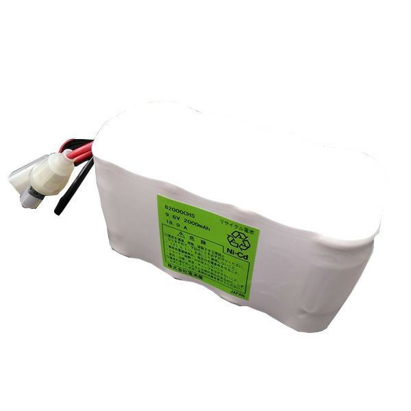 8/2000CH相当品 湯浅電池(YUASA)製相当品 組電池製作バッテリー 9.6V2000mAh W型 コネクタ付 (BA-08200)