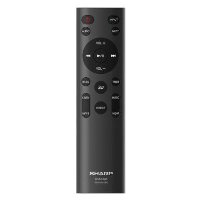 1106380657 シャープ 純正部品 サウンドバー用 リモコン(110 638 0657)