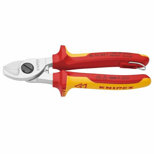 9516-165TBK 絶縁ケーブルカッター 落下防止 (BK) KNIPEX(クニペックス)
