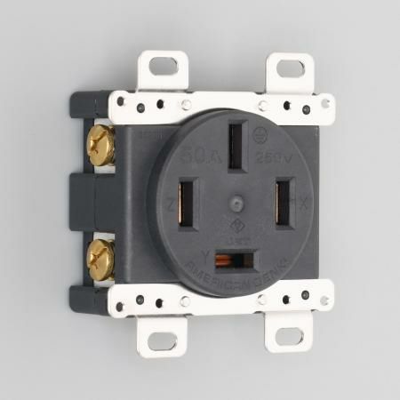 9520N アメリカン電機 埋込コンセント 接地形3P 50A 250V
