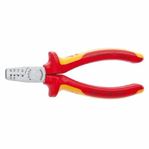 9768-145A エンドスリーブ用絶縁圧着ペンチ 1000V KNIPEX(クニペックス)