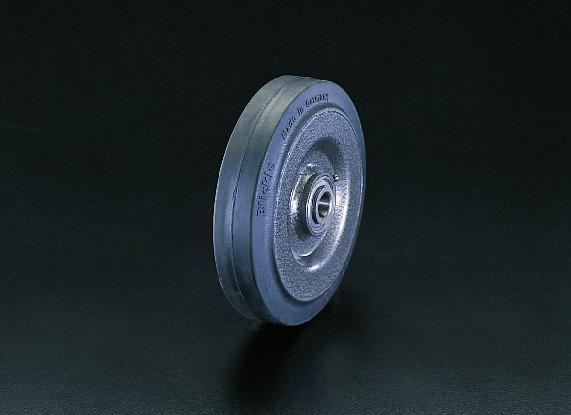EA986MH-100 エスコ 100x45mm 車輪(ラバータイヤ・スチールリム・ボールベアリング