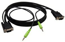A1VGA005 カナレ ステレオミニプラグ付きVGAケーブル
