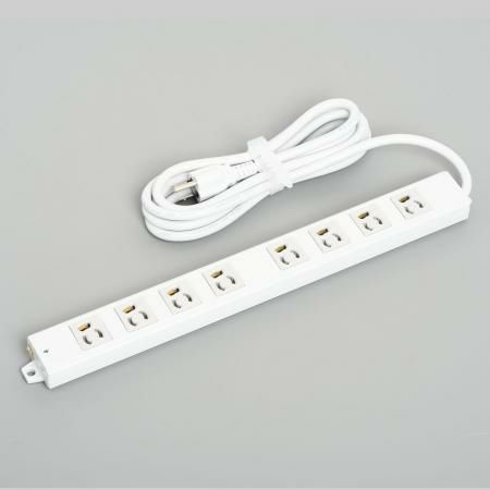 A8009 アメリカン電機 抜止形 OAタップ8ケ口 コ-ドセット マグネット付 接地2P 15A 125V