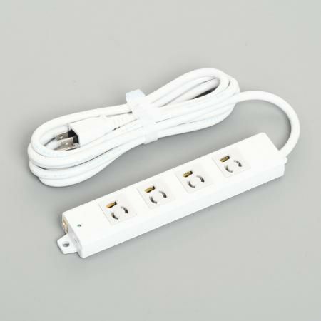 A8110 アメリカン電機 抜止形 OAタップ4ケ口 コ-ドセット マグネット付 接地2P 15A 125V