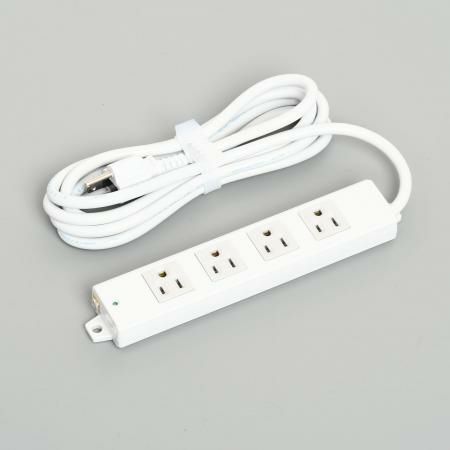 A8111 アメリカン電機 平刃形 OAタップ4ケ口 コ-ドセット マグネット付 接地2P 15A 125V