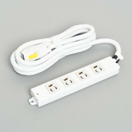A8116 アメリカン電機 抜止形 OAタップ4ケ口 コ-ドセット マグネット付 接地2P 15A 125V